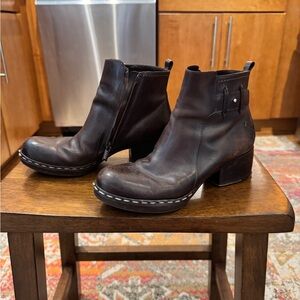 CNC Costume National Dark Brown Ankle Boots